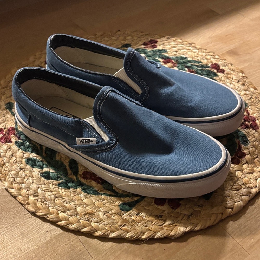 Vans Blue Slip-On Sneakers